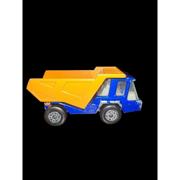 Vintage Matchbox Superfast‎ By Lesney No23 Atlas Diecast Blue Dump Truck England - Picture 6 of 10